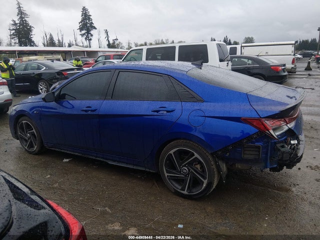 2023 Hyundai Elantra N Line მანქანა იყიდება აუქციონზე, vin: KMHLR4AF9PU488537, აუქციონის ნომერი: 44909448