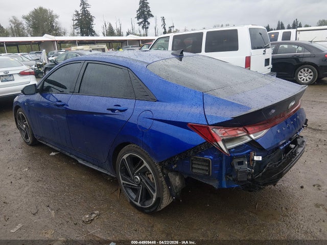 2023 Hyundai Elantra N Line მანქანა იყიდება აუქციონზე, vin: KMHLR4AF9PU488537, აუქციონის ნომერი: 44909448