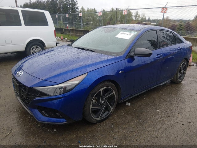2023 Hyundai Elantra N Line მანქანა იყიდება აუქციონზე, vin: KMHLR4AF9PU488537, აუქციონის ნომერი: 44909448