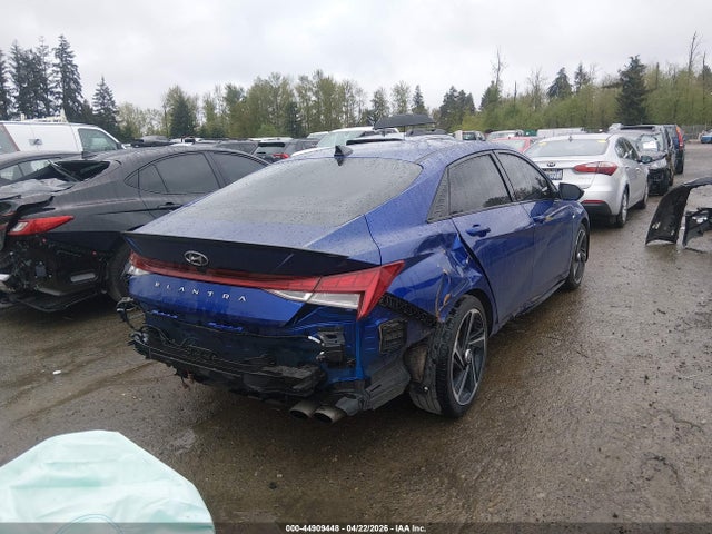 2023 Hyundai Elantra N Line მანქანა იყიდება აუქციონზე, vin: KMHLR4AF9PU488537, აუქციონის ნომერი: 44909448