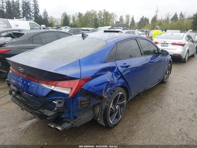 2023 Hyundai Elantra N Line მანქანა იყიდება აუქციონზე, vin: KMHLR4AF9PU488537, აუქციონის ნომერი: 44909448