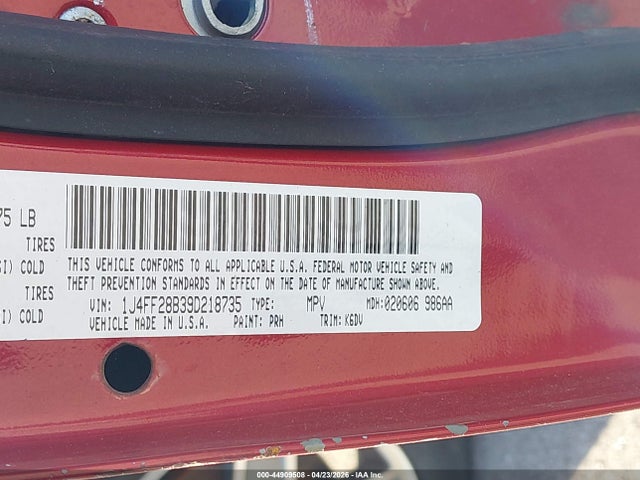 Продаж на аукціоні авто 2009 Jeep Patriot Sport, vin: 1J4FF28B39D218735, номер лоту: 44909508