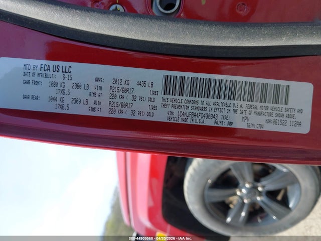 1C4NJPBA4FD430343 Jeep Patriot Altitude Edition