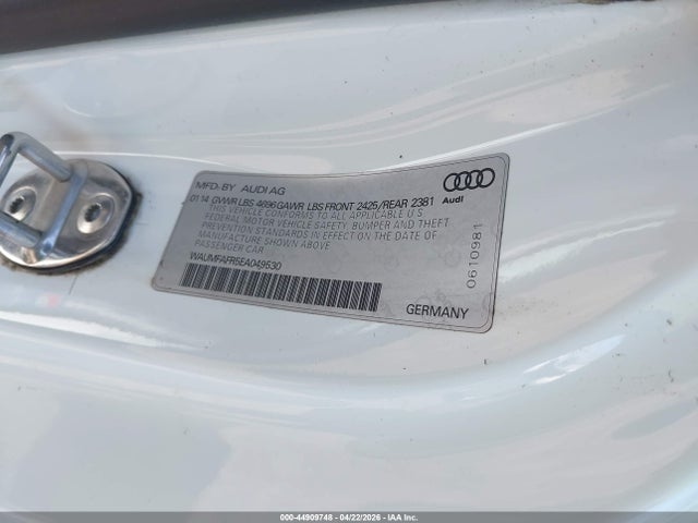 Auction sale of the 2014 Audi A5 2.0t Premium, vin: WAUMFAFR5EA049530, lot number: 44909748