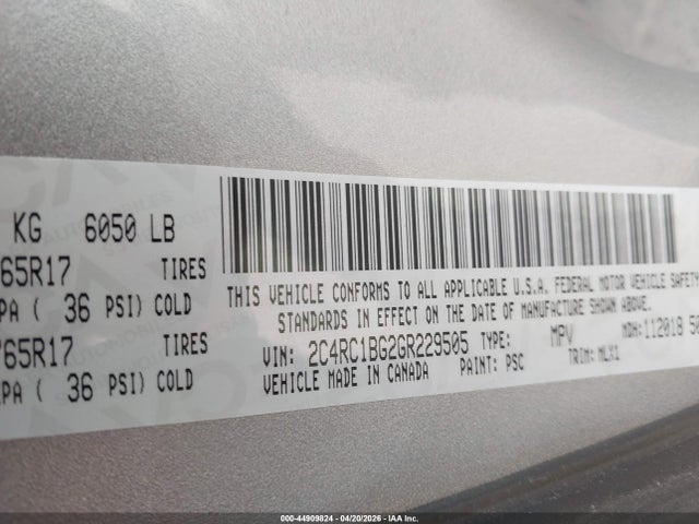2C4RC1BG2GR229505 Chrysler Town &amp; Country Touring
