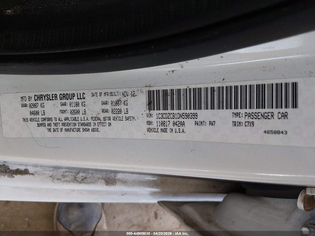 Aukcja sprzedaży 2013 Dodge Avenger Sxt, vin: 1C3CDZCB1DN590399, numer aukcji: 44909830