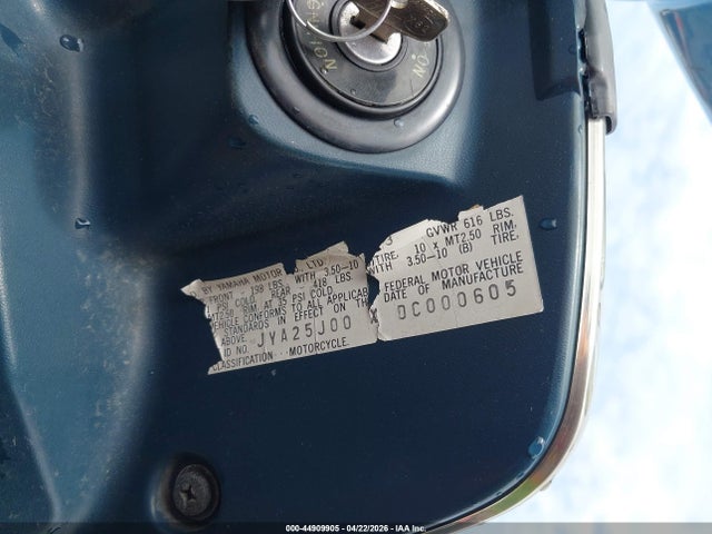Продаж на аукціоні авто 1983 Yamaha Xc180, vin: JYA25J00XDC000605, номер лоту: 44909905