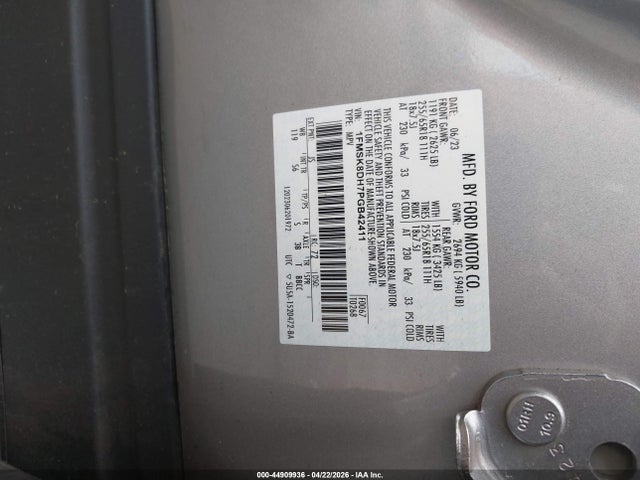 Продаж на аукціоні авто 2023 Ford Explorer Xlt, vin: 1FMSK8DH7PGB42411, номер лоту: 44909936