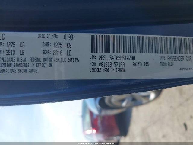 Aukcja sprzedaży 2009 Dodge Challenger R/t, vin: 2B3LJ54T09H510788, numer aukcji: 44910029