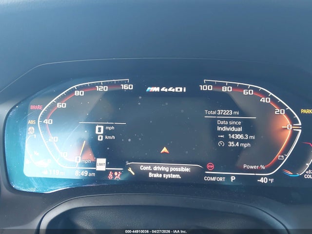 44910036 :رقم المزاد ، WBA53AT03MCG22885 vin ، 2021 Bmw M440i مزاد بيع