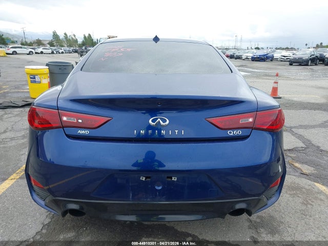 2018 Infiniti Q60 3.0t Luxe მანქანა იყიდება აუქციონზე, vin: JN1EV7EL8JM390488, აუქციონის ნომერი: 44910301
