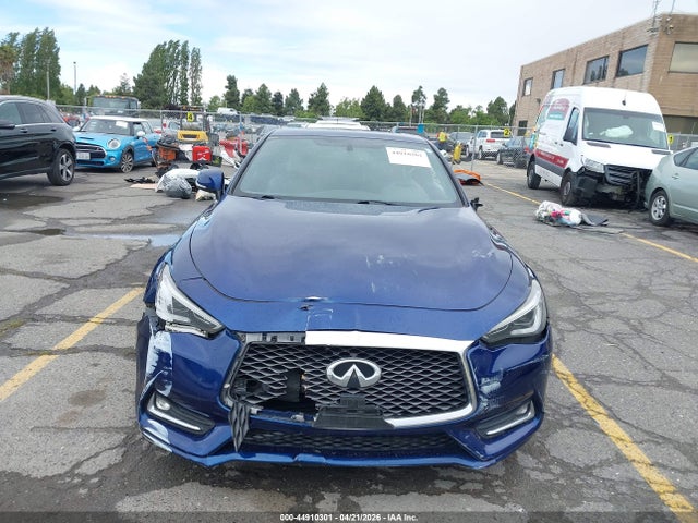 2018 Infiniti Q60 3.0t Luxe მანქანა იყიდება აუქციონზე, vin: JN1EV7EL8JM390488, აუქციონის ნომერი: 44910301