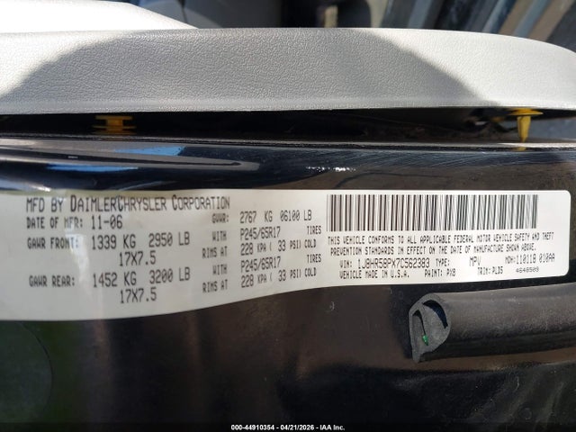 Aukcja sprzedaży 2007 Jeep Grand Cherokee Limited, vin: 1J8HR58PX7C562383, numer aukcji: 44910354