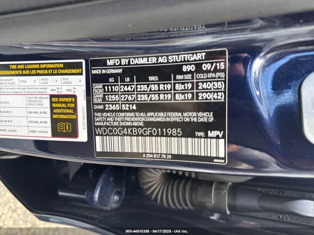 2016 MERCEDES-BENZ GLC 300 WDC0G4KB9GF011985 Photo 8