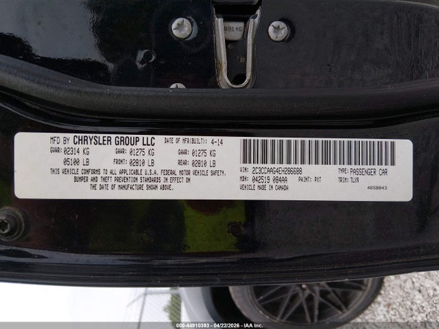 44910393 :رقم المزاد ، 2C3CCAAG4EH286688 vin ، 2014 Chrysler 300 مزاد بيع