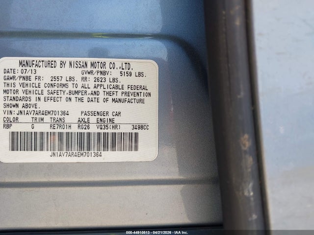 JN1AV7AR4EM701364 Infiniti Q50 Hybrid Premium