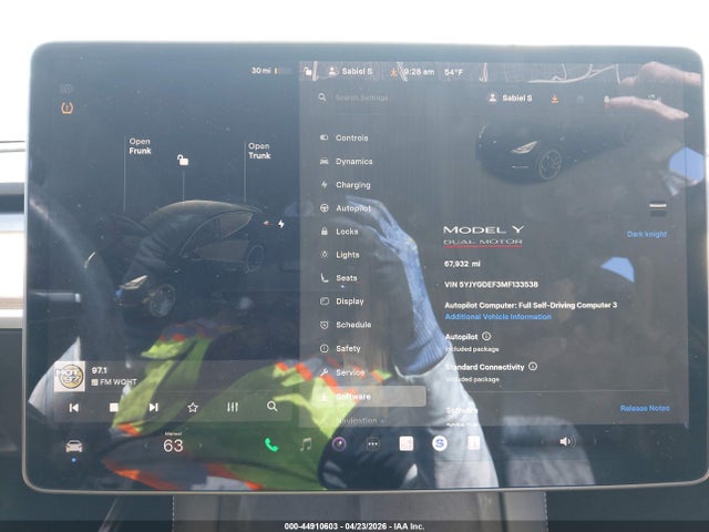 Aukcja sprzedaży 2021 Tesla Model Y Performance Dual Motor All-wheel Drive, vin: 5YJYGDEF3MF133538, numer aukcji: 44910603