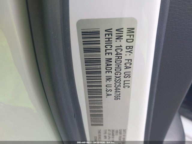 Продажа на аукционе авто 2025 Dodge Durango Gt Rwd, vin: 1C4RDHDGXSC544766, номер лота: 44910613
