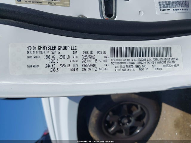 Продажа на аукционе авто 2013 Jeep Patriot Sport, vin: 1C4NJRBB1DD145665, номер лота: 44910748