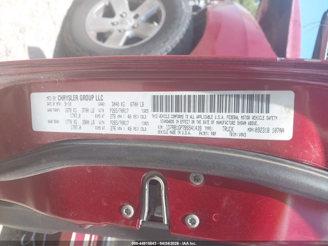 44910843 :رقم المزاد ، 1D7RB1GP7BS541439 vin ، 2011 Ram Ram 1500 Slt مزاد بيع