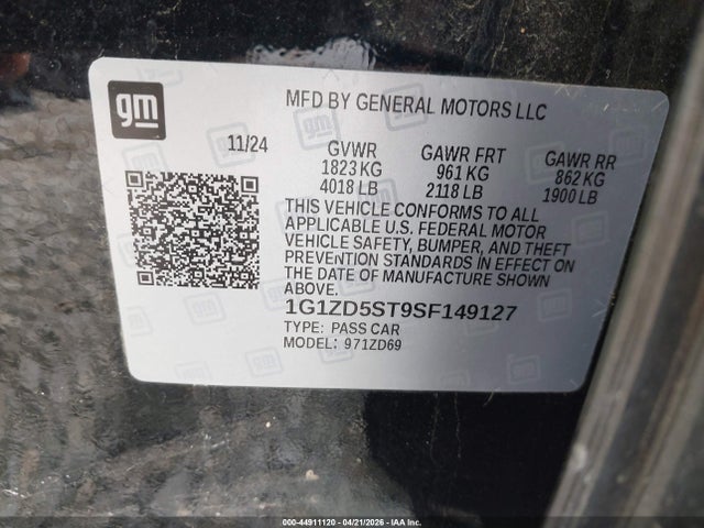 2025 CHEVROLET MALIBU 1G1ZD5ST9SF149127 Photo 8