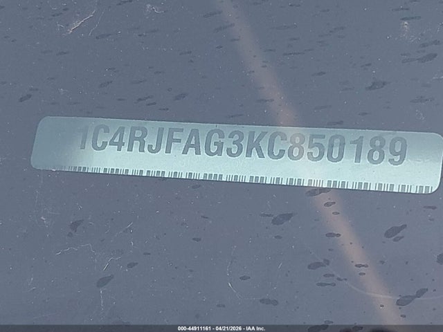 1C4RJFAG3KC850189 Jeep Grand Cherokee Altitude 4x4