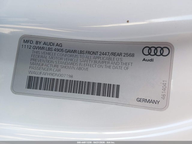 Aukcja sprzedaży 2013 Audi A5 2.0t Premium, vin: WAUJFAFH9DN007198, numer aukcji: 44911239