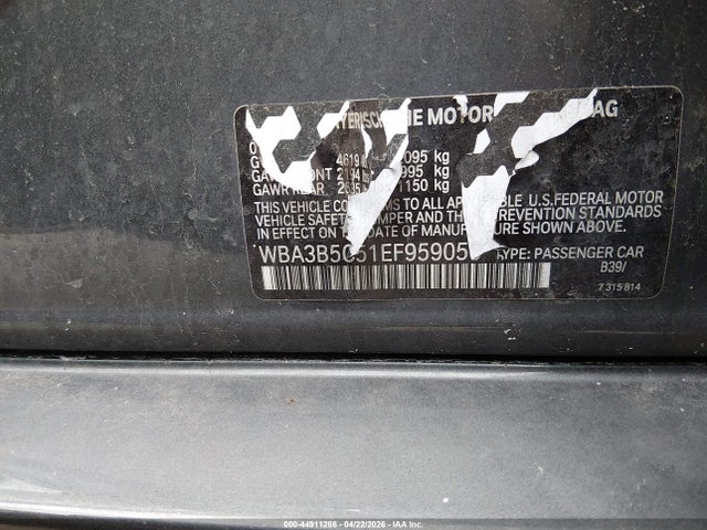 Продажа на аукционе авто 2014 Bmw 328i Xdrive, vin: WBA3B5C51EF959050, номер лота: 44911286