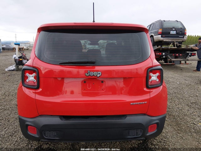 2016 Jeep Renegade Sport მანქანა იყიდება აუქციონზე, vin: ZACCJAAW8GPC42543, აუქციონის ნომერი: 44911321