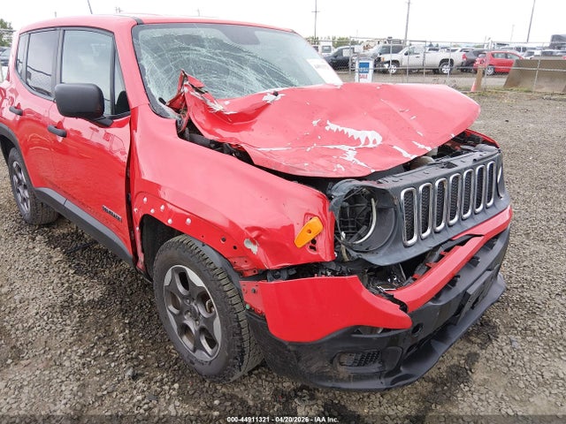 2016 Jeep Renegade Sport მანქანა იყიდება აუქციონზე, vin: ZACCJAAW8GPC42543, აუქციონის ნომერი: 44911321