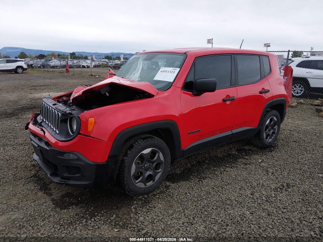 2016 Jeep Renegade Sport მანქანა იყიდება აუქციონზე, vin: ZACCJAAW8GPC42543, აუქციონის ნომერი: 44911321