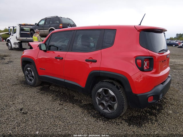 2016 Jeep Renegade Sport მანქანა იყიდება აუქციონზე, vin: ZACCJAAW8GPC42543, აუქციონის ნომერი: 44911321