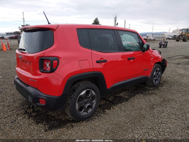 2016 Jeep Renegade Sport მანქანა იყიდება აუქციონზე, vin: ZACCJAAW8GPC42543, აუქციონის ნომერი: 44911321