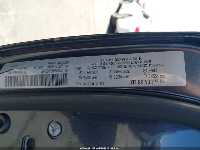 44911377 :رقم المزاد ، 2C3CDZAG7HH569022 vin ، 2017 Dodge Challenger Sxt مزاد بيع