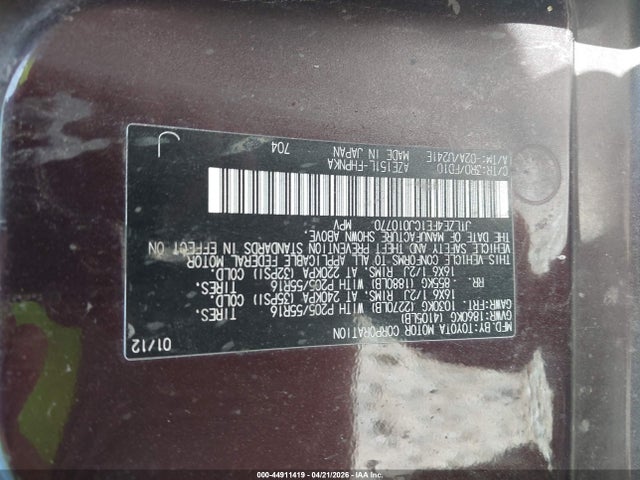 Продажа на аукционе авто 2012 Scion Xb, vin: JTLZE4FE1CJ010770, номер лота: 44911419