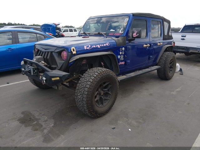 2019 Jeep Wrangler Unlimited Sport S 4x4 მანქანა იყიდება აუქციონზე, vin: 1C4HJXDNXKW549350, აუქციონის ნომერი: 44911626