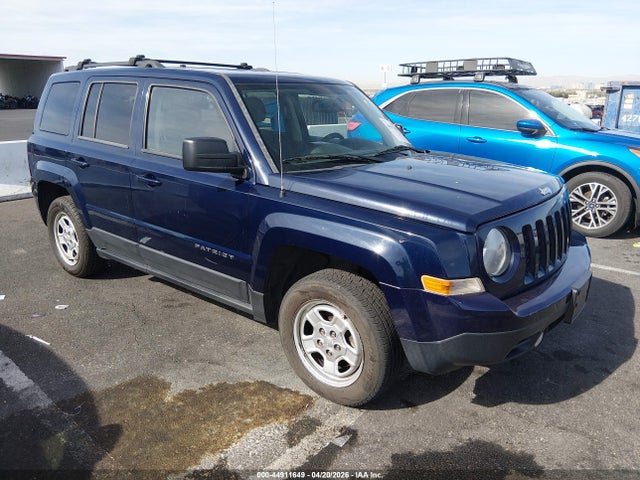 2015 Jeep Patriot Sport მანქანა იყიდება აუქციონზე, vin: 1C4NJPBB8FD313941, აუქციონის ნომერი: 44911649