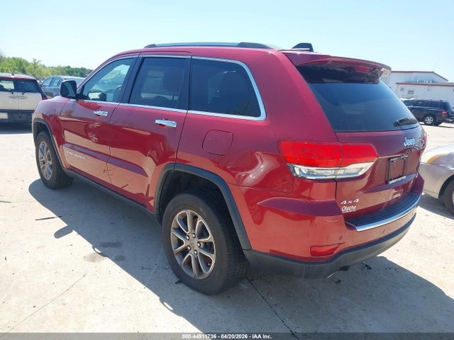 Продаж на аукціоні авто 2014 Jeep Grand Cherokee Limited, vin: 1C4RJFBG8EC301834, номер лоту: 44911736