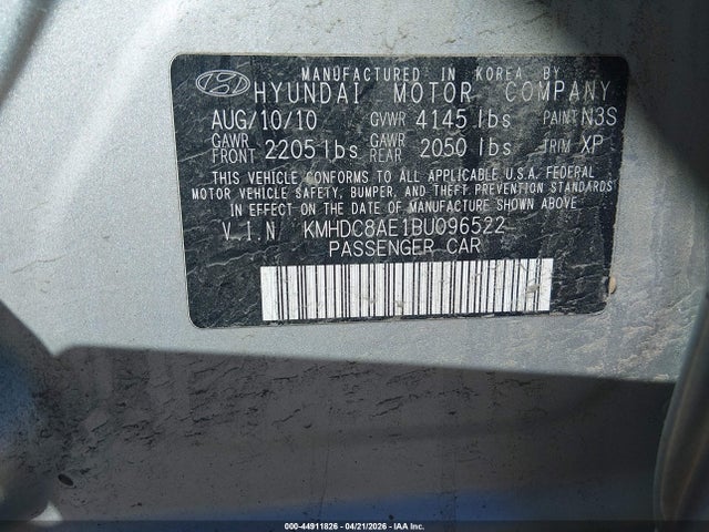 Aukcja sprzedaży 2011 Hyundai Elantra Touring Se, vin: KMHDC8AE1BU096522, numer aukcji: 44911826