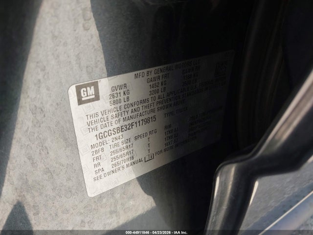 Chevrolet Colorado Lt 2015 1GCGSBE32F1179815 Image 9