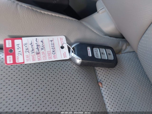 44912237 :رقم المزاد ، 5FPYK3F71JB002224 vin ، 2018 Honda Ridgeline Rtl-e مزاد بيع