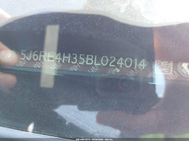 44912274 :رقم المزاد ، 5J6RE4H35BL024014 vin ، 2011 Honda Cr-v Lx مزاد بيع