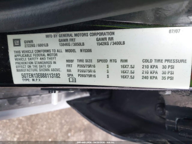 2008 HUMMER H3 SUV 5GTEN13E088113182 Photo 8