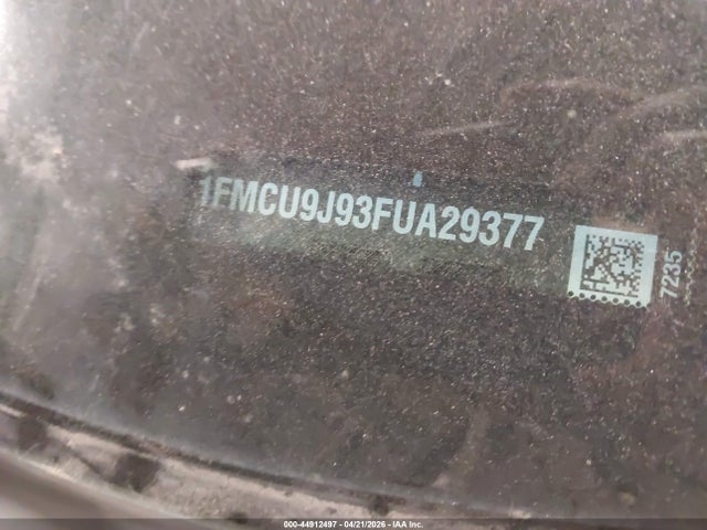 44912497 :رقم المزاد ، 1FMCU9J93FUA29377 vin ، 2015 Ford Escape Titanium مزاد بيع