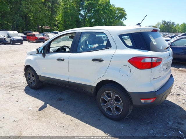 44912514 :رقم المزاد ، MAJ3S2FE8LC366383 vin ، 2020 Ford Ecosport S مزاد بيع