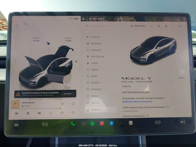 Продаж на аукціоні авто 2026 Tesla Model Y All-wheel Drive/long Range Launch Series/premium All-wheel Drive, vin: 7SAYGDEE0TA590684, номер лоту: 44912774