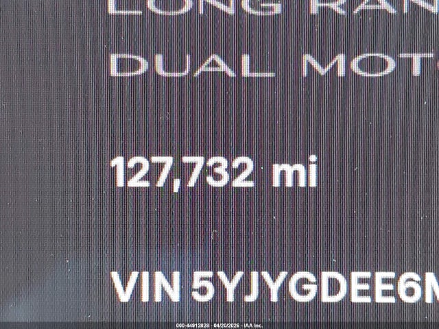 Aukcja sprzedaży 2021 Tesla Model Y Long Range Dual Motor All-wheel Drive, vin: 5YJYGDEE6MF099151, numer aukcji: 44912828