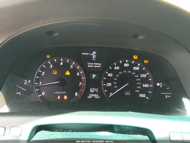 44913182 :رقم المزاد ، JTHGL46F675015249 vin ، 2007 Lexus Ls 460 L مزاد بيع