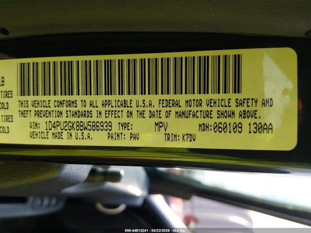 Aukcja sprzedaży 2011 Dodge Nitro Se, vin: 1D4PU2GK8BW586939, numer aukcji: 44913241