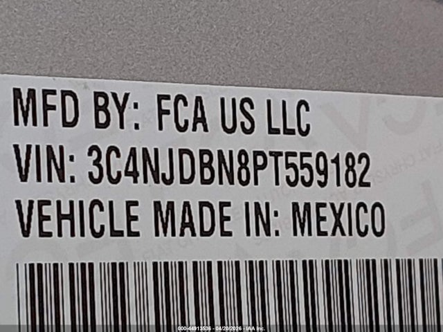 Продаж на аукціоні авто 2023 Jeep Compass Latitude 4x4, vin: 3C4NJDBN8PT559182, номер лоту: 44913536
